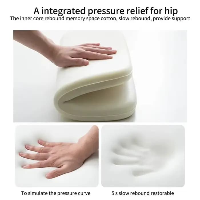 Coussin de siège ergonomique en coton à mémoire de forme pour étudiant, coussin pour hémorroïdes, ou