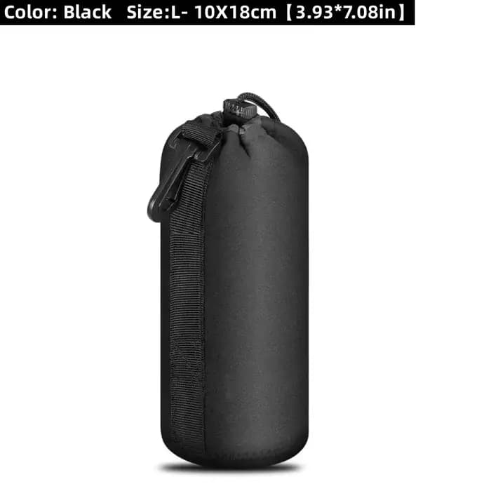 Sac de protection pour objectif d'appareil photo, étanche, souple, avec cordon de serrage, pour Cano