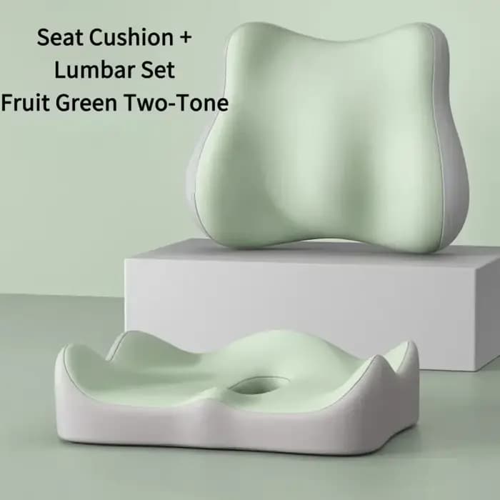 Coussin ergonomique en mousse à mémoire de forme pour le coccyx, 2 pièces, design incurvé pour soula