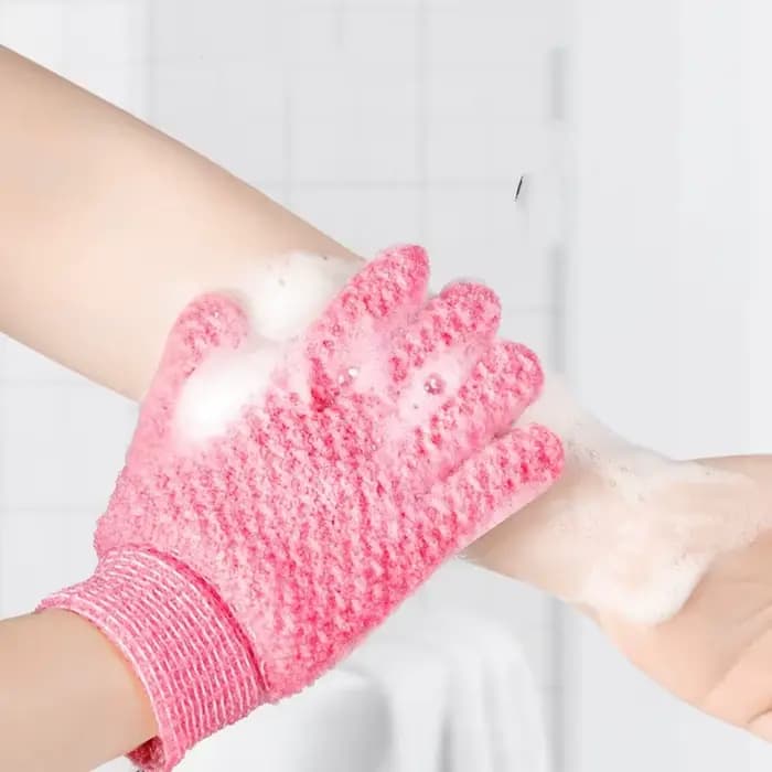 2 pièces gants de bain Peeling gants exfoliants gant douche gommage gants Massage pour gommage corpo