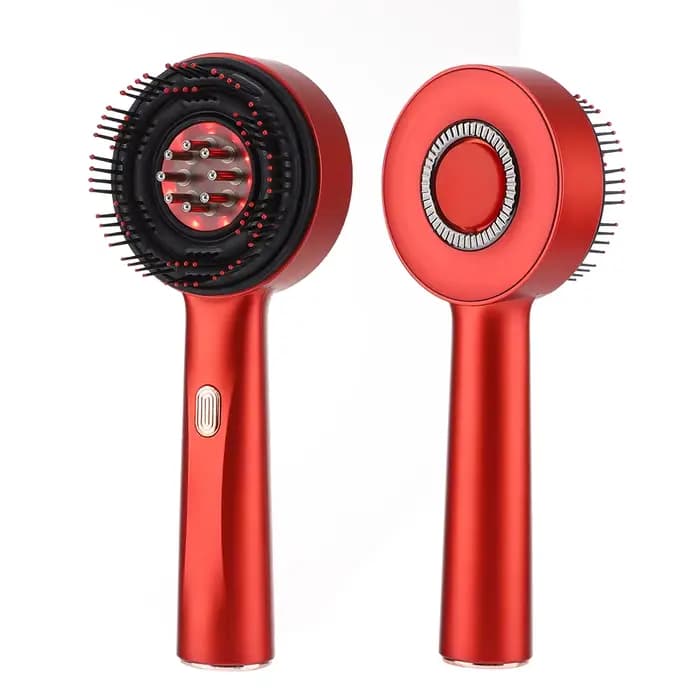 Peigne de Massage du cuir chevelu 630nm, lumière rouge, peigne pour follicules pileux, huile liquide