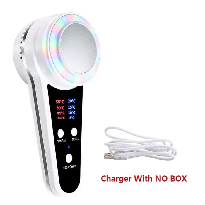 Marteau Chaud/Froid Cryothérapie Chauffant pour Lifting Facial, Raffermissement Anti-âge, Soin Spa V