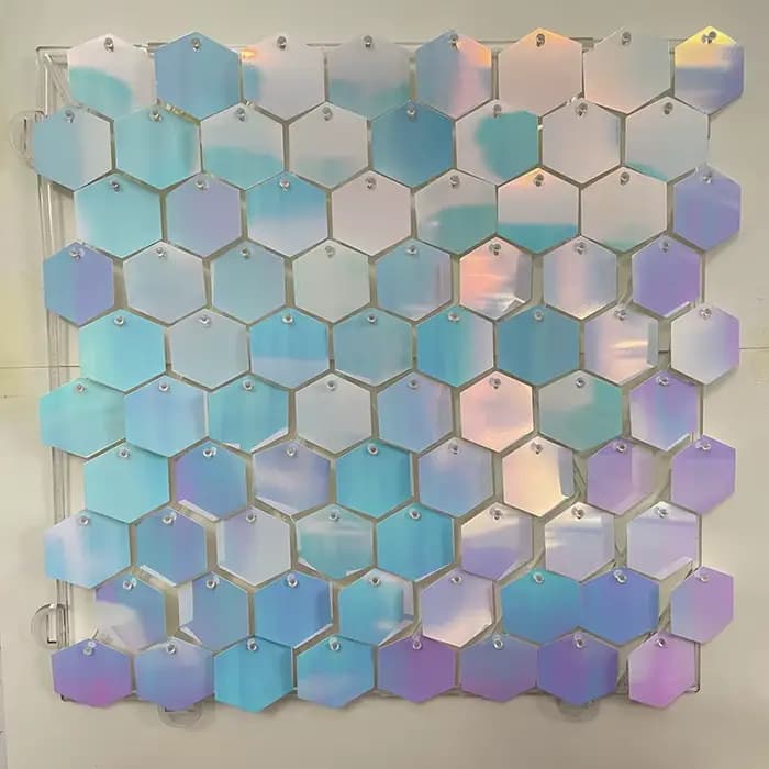 Paillettes hexagonales scintillantes pour anniversaire de bébé, arrière-plan de mariage, décoration 