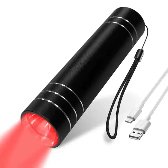 Lampe de thérapie à la lumière rouge 660nm lumière rouge et lampe infrarouge 850nm torche de thérapi