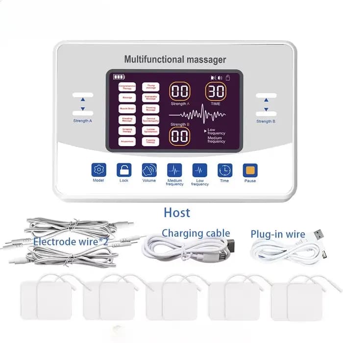 Nouveau masseur de physiothérapie par impulsion électrostimulateur, appareil de relaxation Rechargea