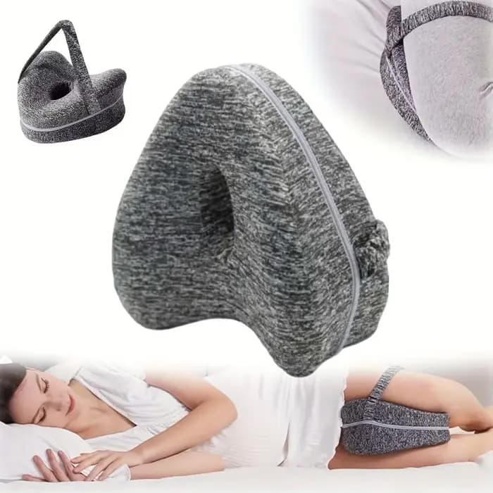 Oreiller de soutien en mousse à mémoire de forme pour les jambes et les genoux, pour dormir sur le c