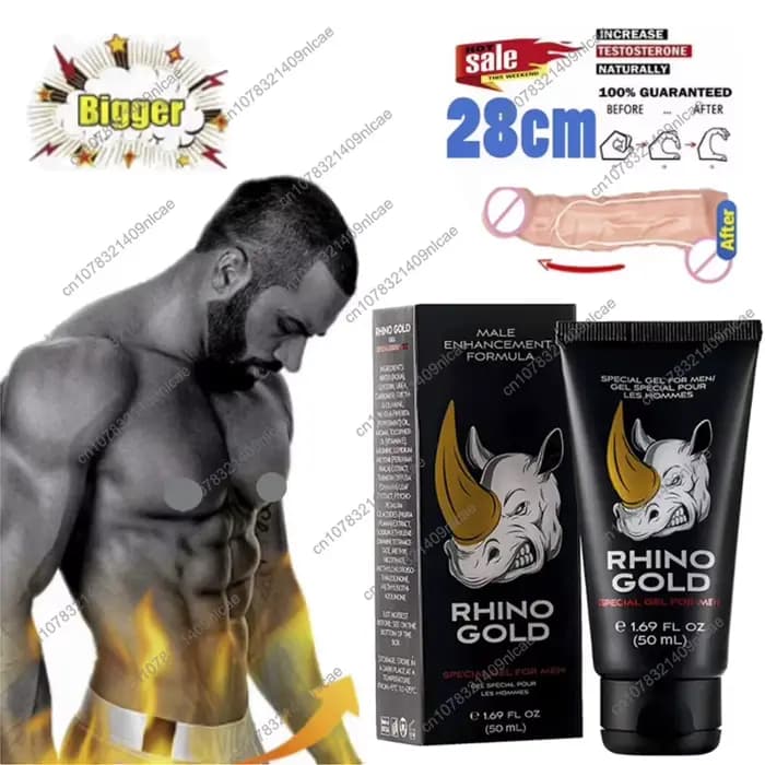 Crème de massage originale Gold Gel pour hommes, huiles pour le pénis, crème d'agrandissement pour l
