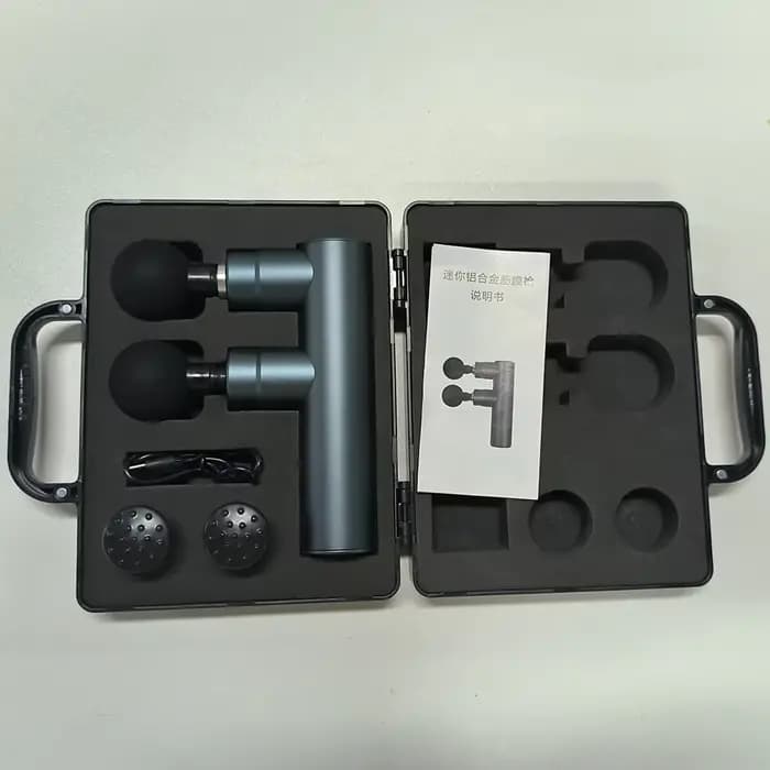 Pistolet de Massage électrique musculaire, chargement USB, haute fréquence, Double tête, relaxation 