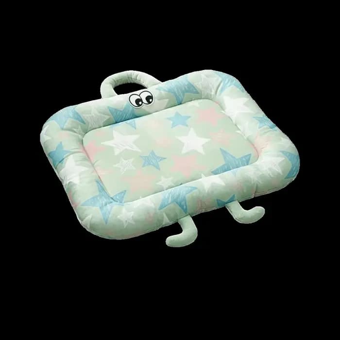 Coussin pour chien en soie glacée, motif dessin animé, rafraîchissant, antidérapant, respirant, rési