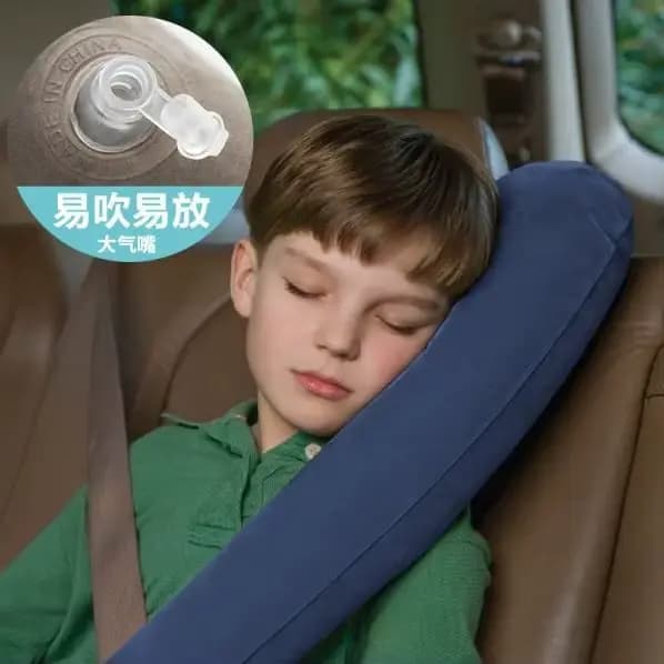 Oreiller de voyage gonflable, compagnon de sommeil parfait pour les voitures, les avions et les trai