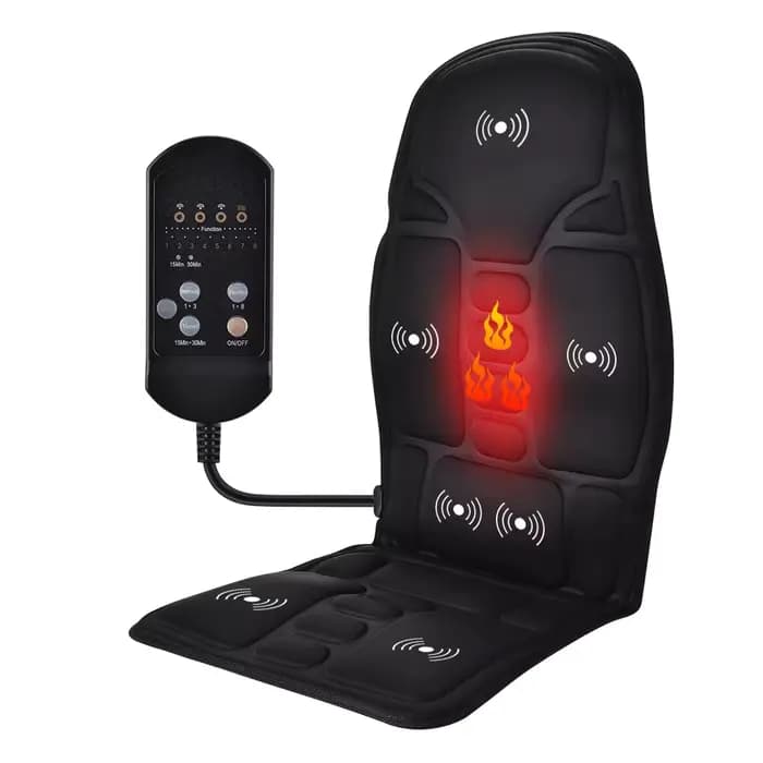 Masseur de dos électrique infrarouge, chaise de Massage complète du corps, coussin chauffant, vibrat