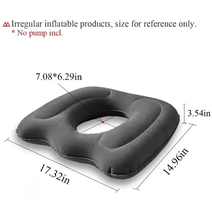 Coussin de siège gonflable pour hémorroïdes, coussin de siège en forme de beignet, pour chaise de bu