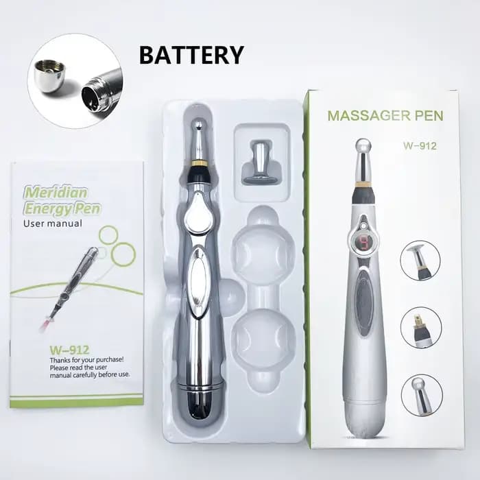 Stylo d'acupuncture électronique, stimulateur musculaire EMS, masseur de points TENS, stylo de massa