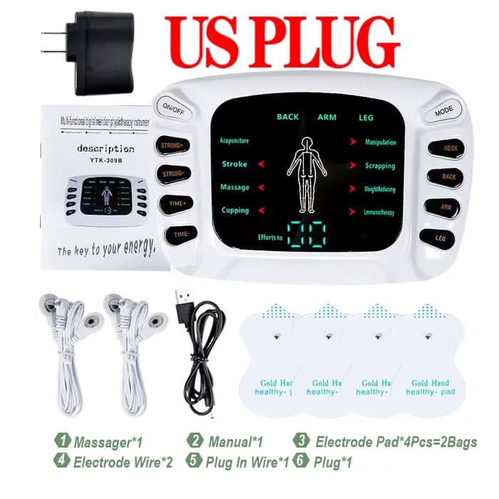 Appareil de massage EMS complet du corps, électrostimulateur numérique à fréquence, stimulateur musc