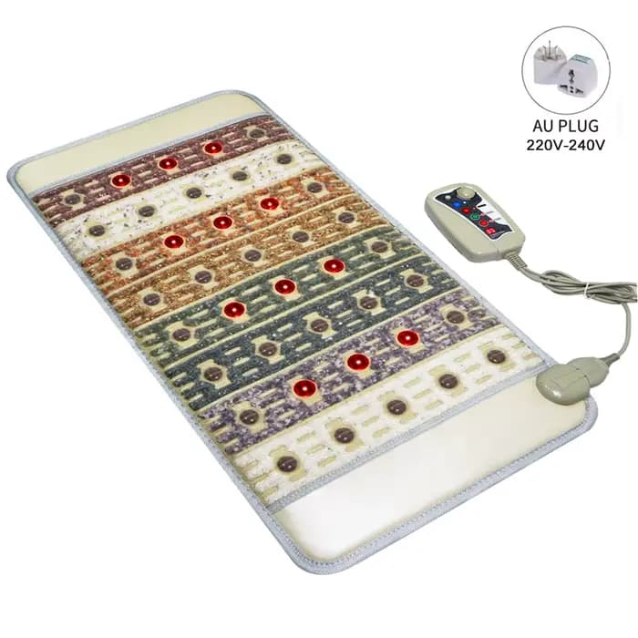 Tapis de guérison à 7 chakras avec thérapie PEMF et photonique – Coussin chauffant à infrarouge loin