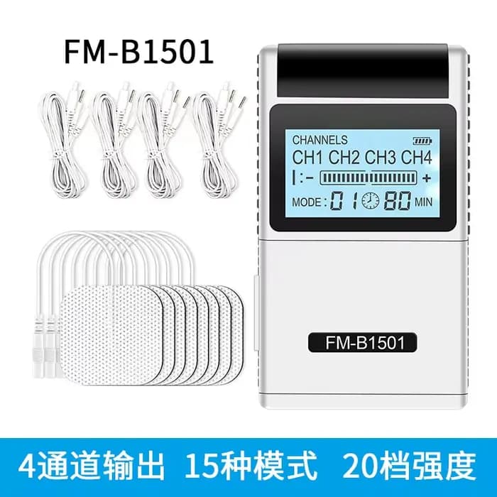 Masseur d'impulsions électronique FM-B1501, stimulateur musculaire TENS EMS, Instrument de physiothé