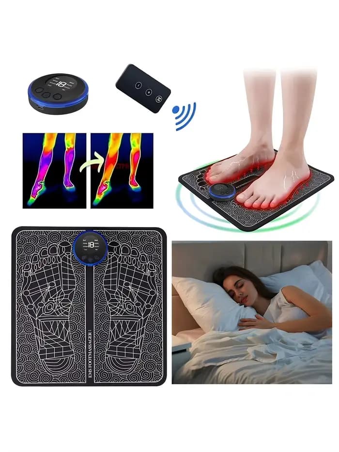 Masseur de pieds électrique rechargeable – Améliore la circulation sanguine et déteste les muscles