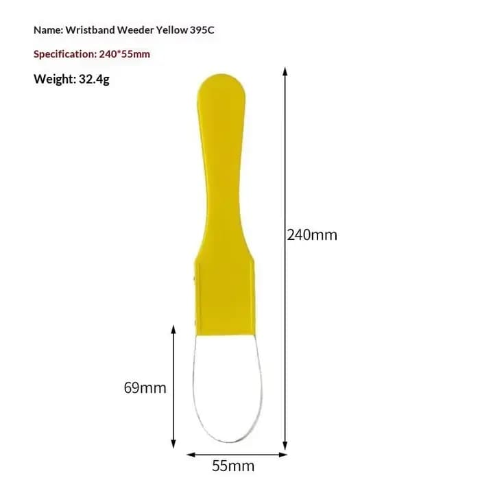 Outil de désherbage manuel à boucle pour jardin - Conception à boucle en fer avec lames tranchantes 