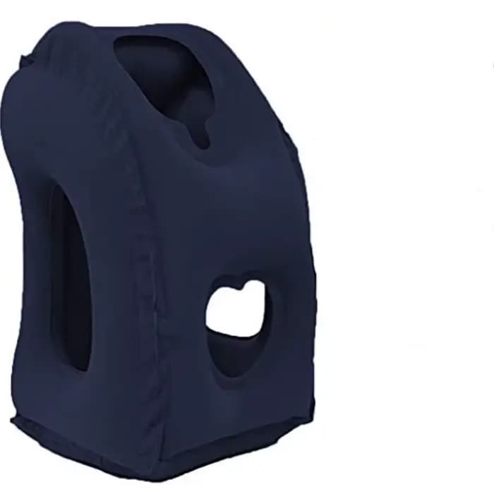 Oreiller de voyage gonflable 1 pièce, oreiller d'avion avec conception de Valve brevetée, accessoire