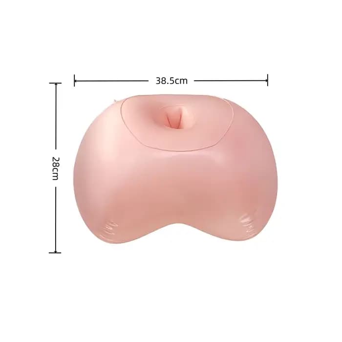 Coussin gonflable de soutien lombaire rose, adapté aux soins des jambes, de la taille et de la tête,