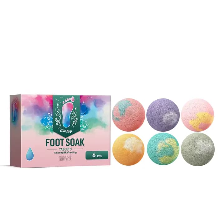 Balle de bain de pieds à l'aromathérapie, anti-stress, anti-dessèchement, anti-crevasses, nettoyante