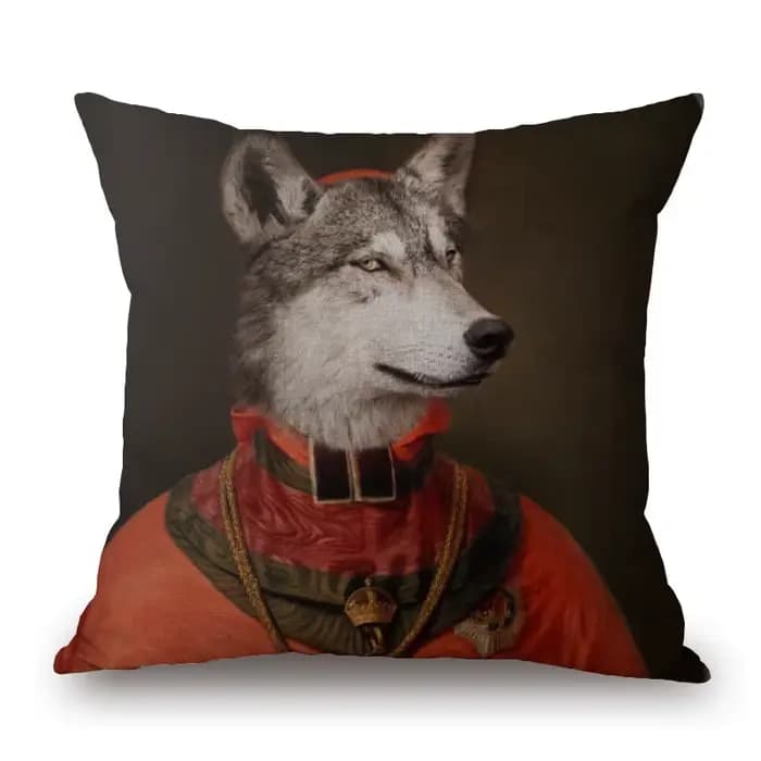 Housse de coussin en forme de mouton, lapin, chien, décor, joli affiche d'animaux, taie d'oreiller B