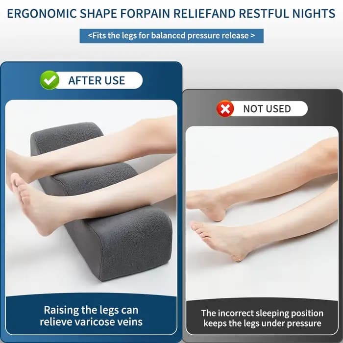 Oreillers pour les jambes, coussin pour soulager la douleur à la taille, rehausseur de jambes pour l