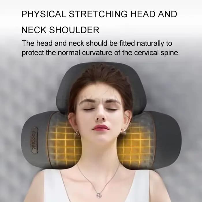 Oreiller électrique de Massage du cou, masseur de cou à vibrations chauffantes, Traction cervicale d