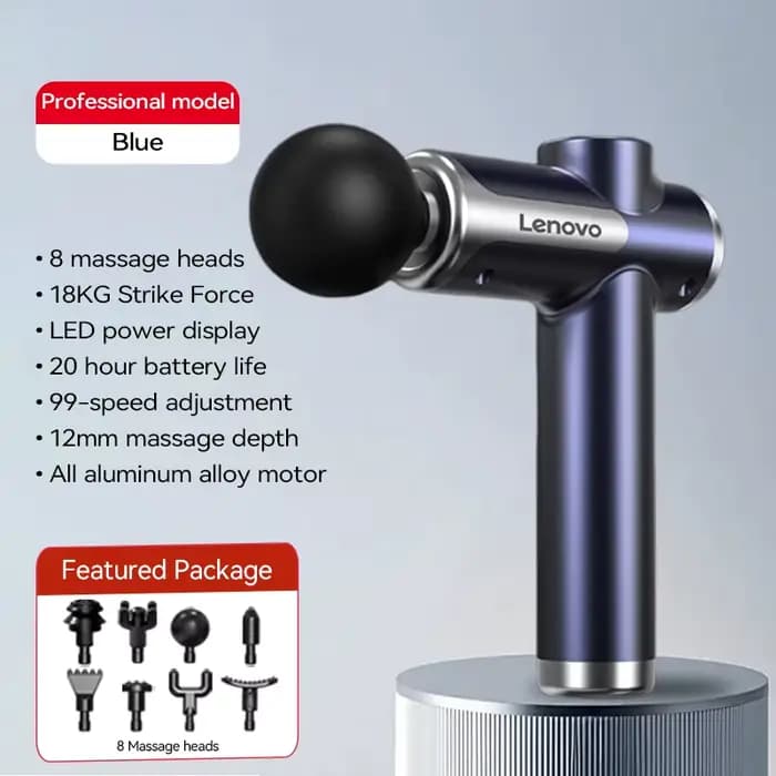 Lenovo puissant pistolet de Massage sans fil 8 têtes de Massage rechargeable épaule dos cou taille j