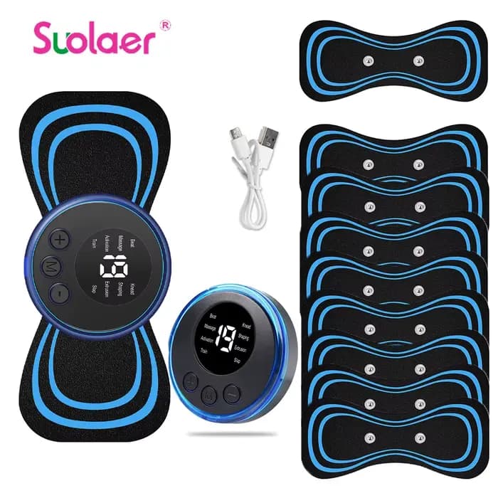 Mini masseur de cou électrique Portable EMS, civière de cou pour soulager la douleur musculaire cerv