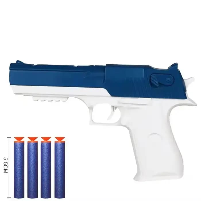 Pistolet jouet pour enfants, pistolet à fléchettes en mousse, lanceur de modèle de tir pour garçons 