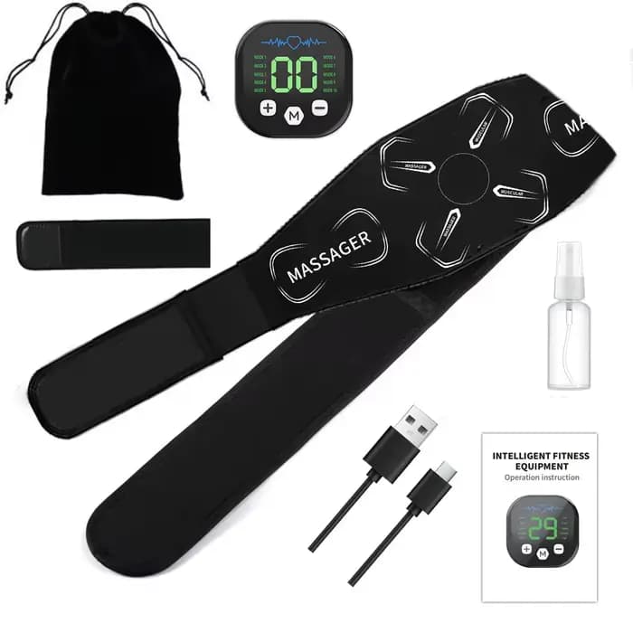 Stimulateur abdominal de 120 cm, tonificateur musculaire, stimulateur musculaire électronique EMS, e