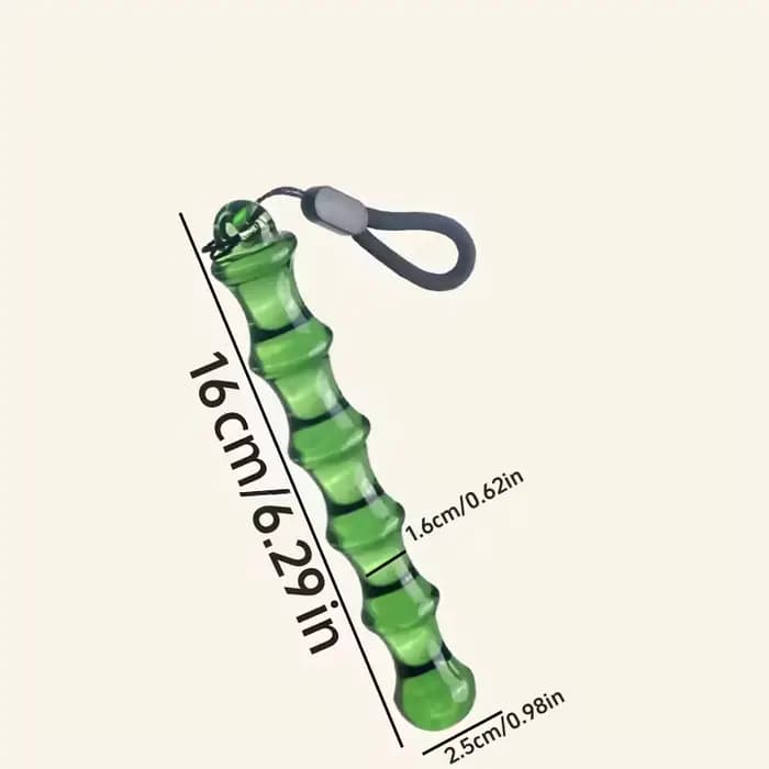Bâton de Massage en Jade, 16cm, lisse, sans épines, méridien, points d'acupuncture, Relaxation muscu