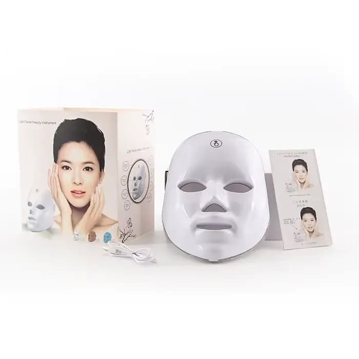 Masque Facial LED, thérapie à la lumière rouge, Photon, Anti-acné, élimination des rides, rajeunisse