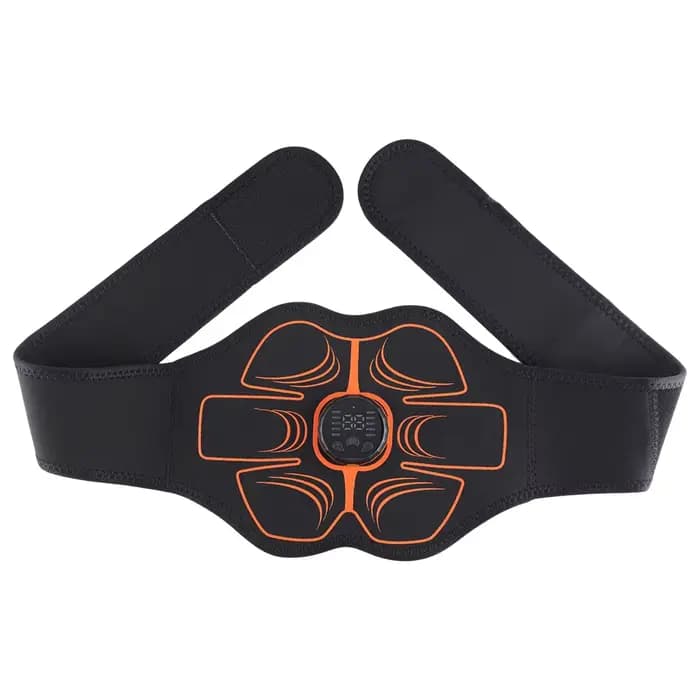 Ceinture de stimulation électrique EMS pour abdominaux, stimulateur de tonification USB, masseur de 