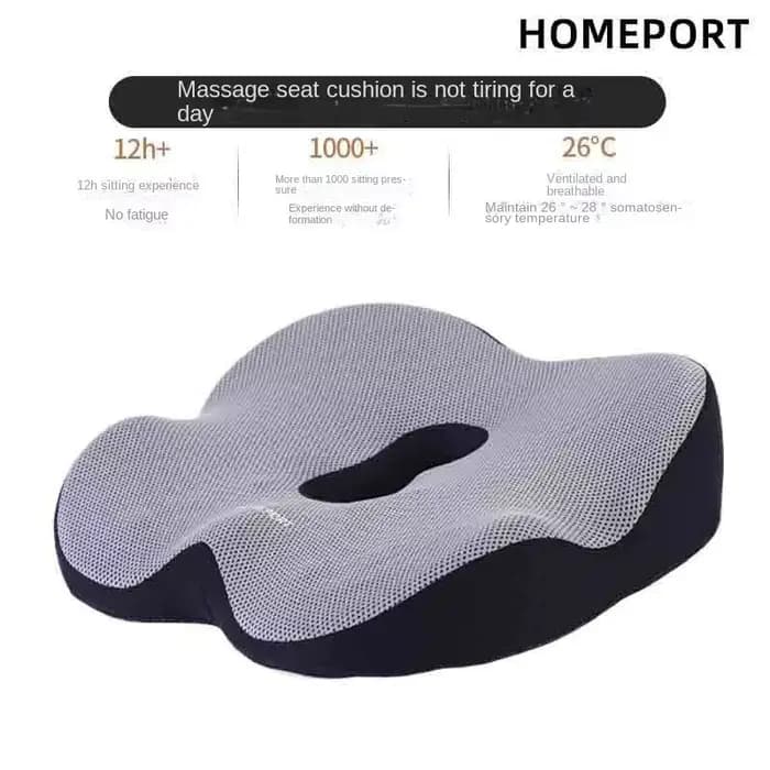 Coussin de siège correcteur d'inclinaison pelvienne, coussin de fesses en coton à mémoire de forme, 