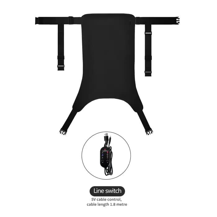 Coussin chauffant électrique USB pour le dos, protection bien-être à domicile, 3 modes de températur