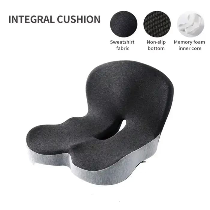 Coussin de siège pour chaise de bureau, coussin de siège ergonomique en mousse à mémoire de forme av