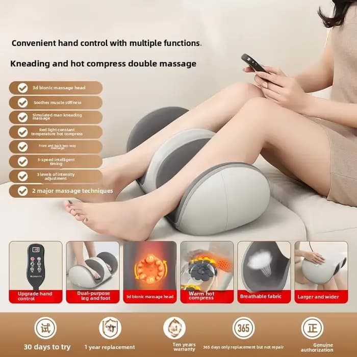 Masseur de jambes multifonctionnel à domicile avec technologie de massage chauffée pour détendre le 