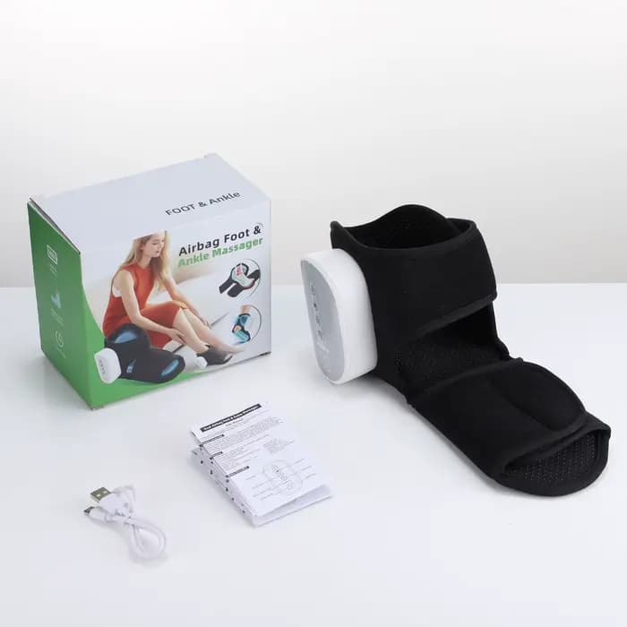 Masseur de pieds électrique à pression d'air, massage chaud des chevilles pour fasciite plantaire, b