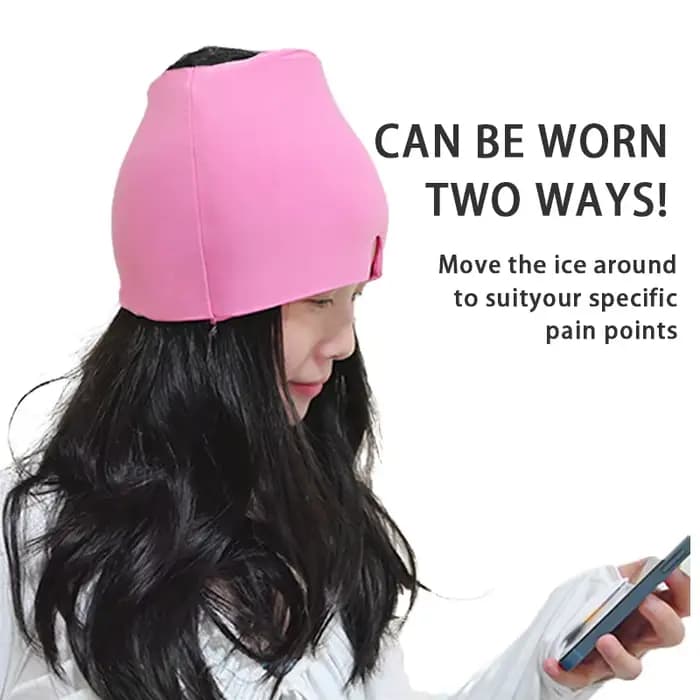 Gel glace maux de tête soulagement de la Migraine chapeau compresse froide thérapie casquette glace 