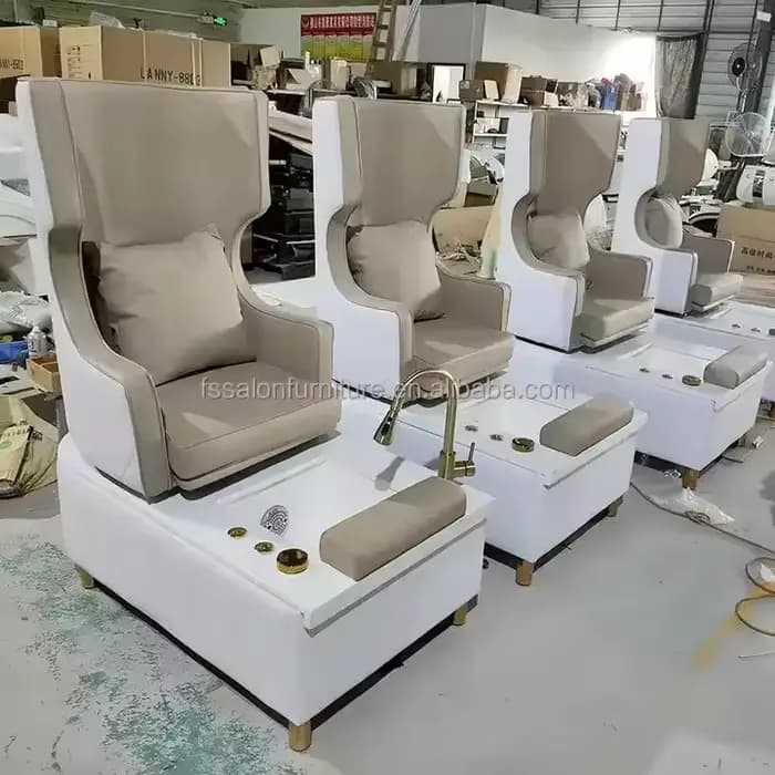 Chaise de Spa de pédicure et de Massage confortable, de luxe, avec évier de Spa pour Salon de beauté