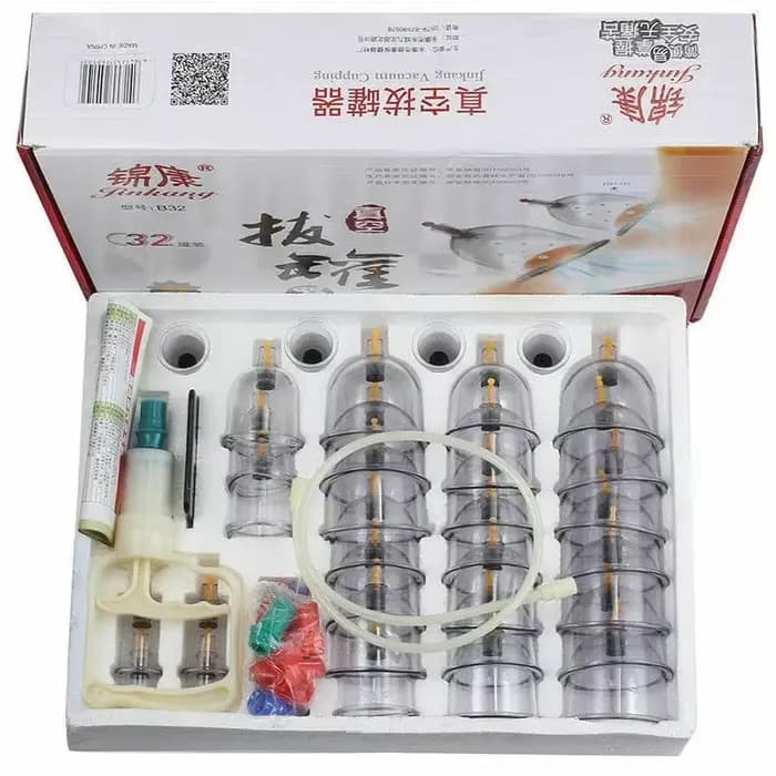 Ensemble de thérapie par ventouses sous vide, 32 pots, ventouses, Massage, physiothérapie, auto-assi