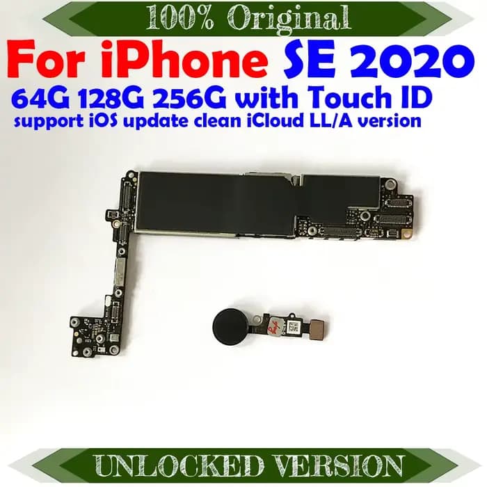 Clean iCloud 64gb carte mère pour iPhone SE 2020 avec système 256gb carte mère 128gb fonction complè