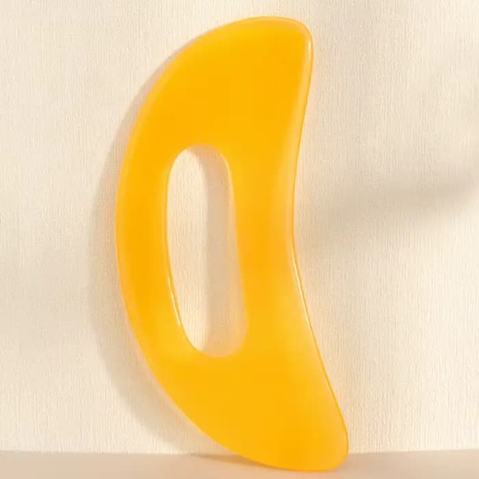 Outil de Massage Gua Sha avec poignée, masseur en résine, planche à gratter pour façonner le corps, 