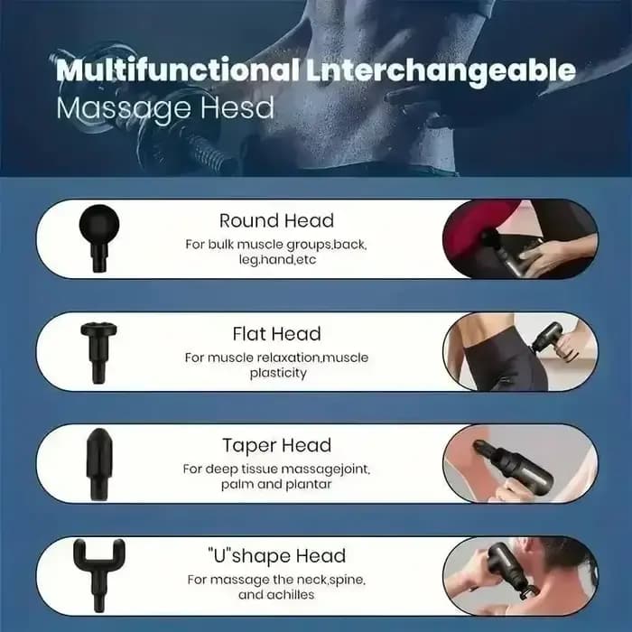 USB Mini pistolet de Massage Fascia Machine Relaxation musculaire pistolet vibrant tige Massage équi