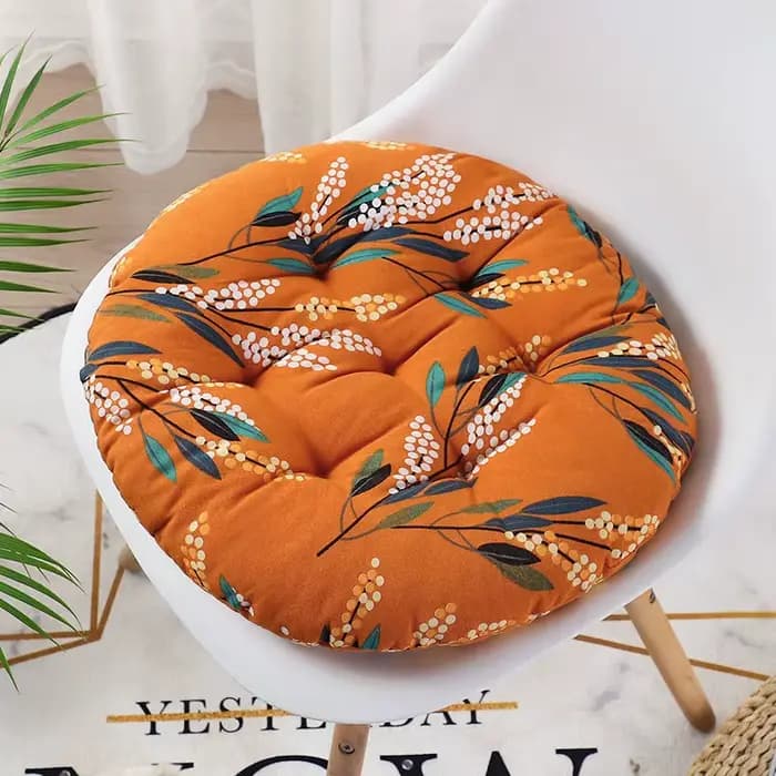 Coussin Rond Épais Anti-Irritation pour Bureau, Tabouret, Table à Manger, Automne et Hiver