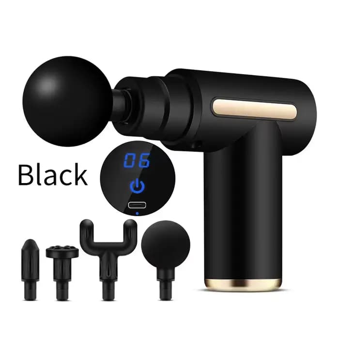 Mini pistolet de massage portatif sans fil, machine de relaxation fasciale, vibrations à haute vites
