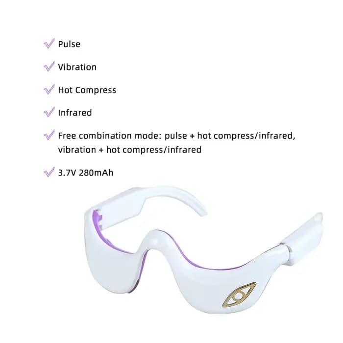 EMS-Ohio eur sous les yeux à vibrations pulsées, lunettes de massage pour la fatigue des yeux, disso