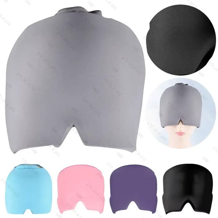 Couvre-chef de soulagement de la Migraine, capuchon de glace en Gel, capuchon de thérapie par compre